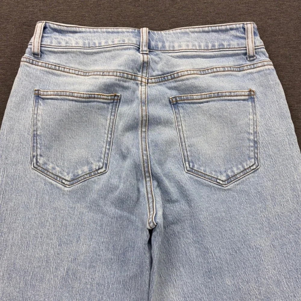 Quince Jeans Womens 30 High Rise Cropped Wide Leg Comfort Stretch Blue Denim - Picture 7 of 13